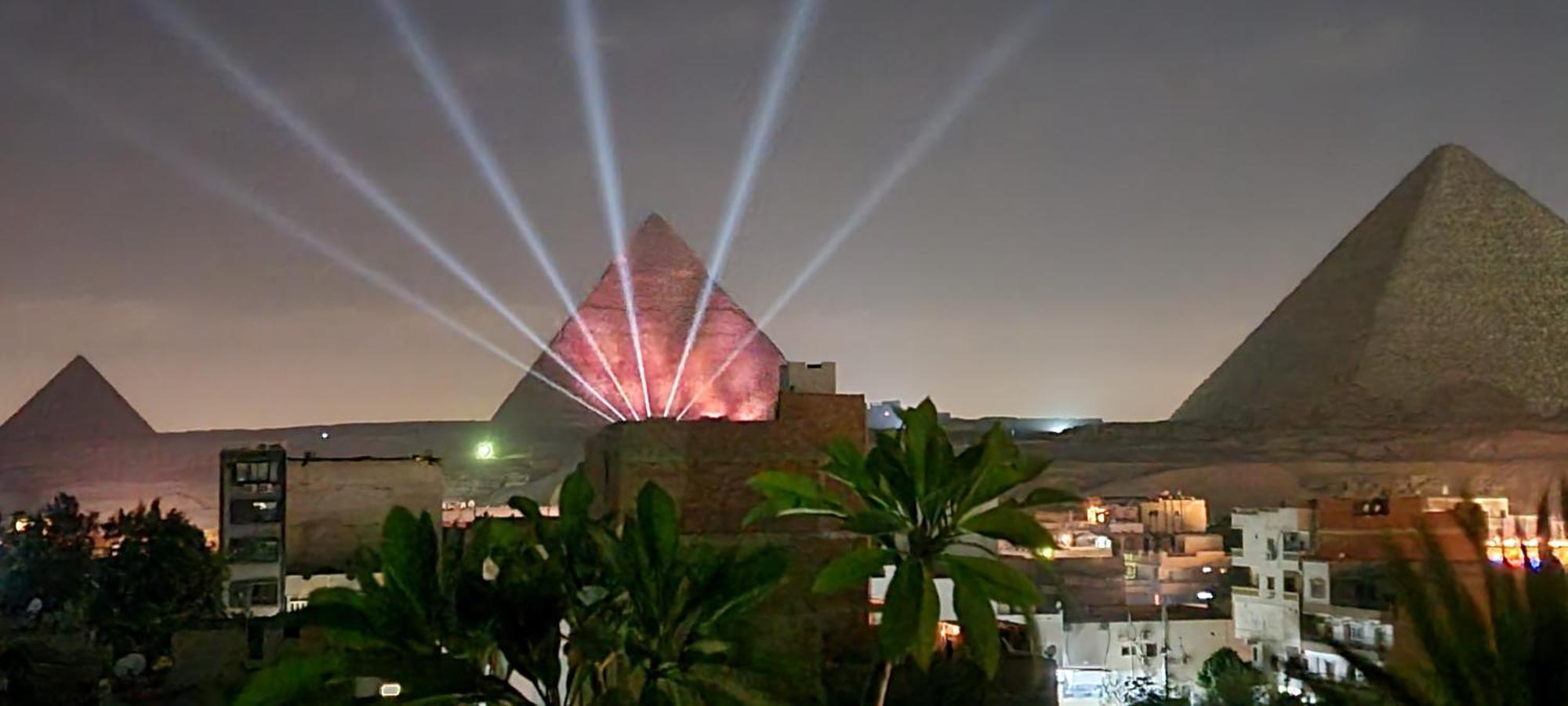Pyramids Temple Guest House Kafret el-Gabal Eksteriør billede