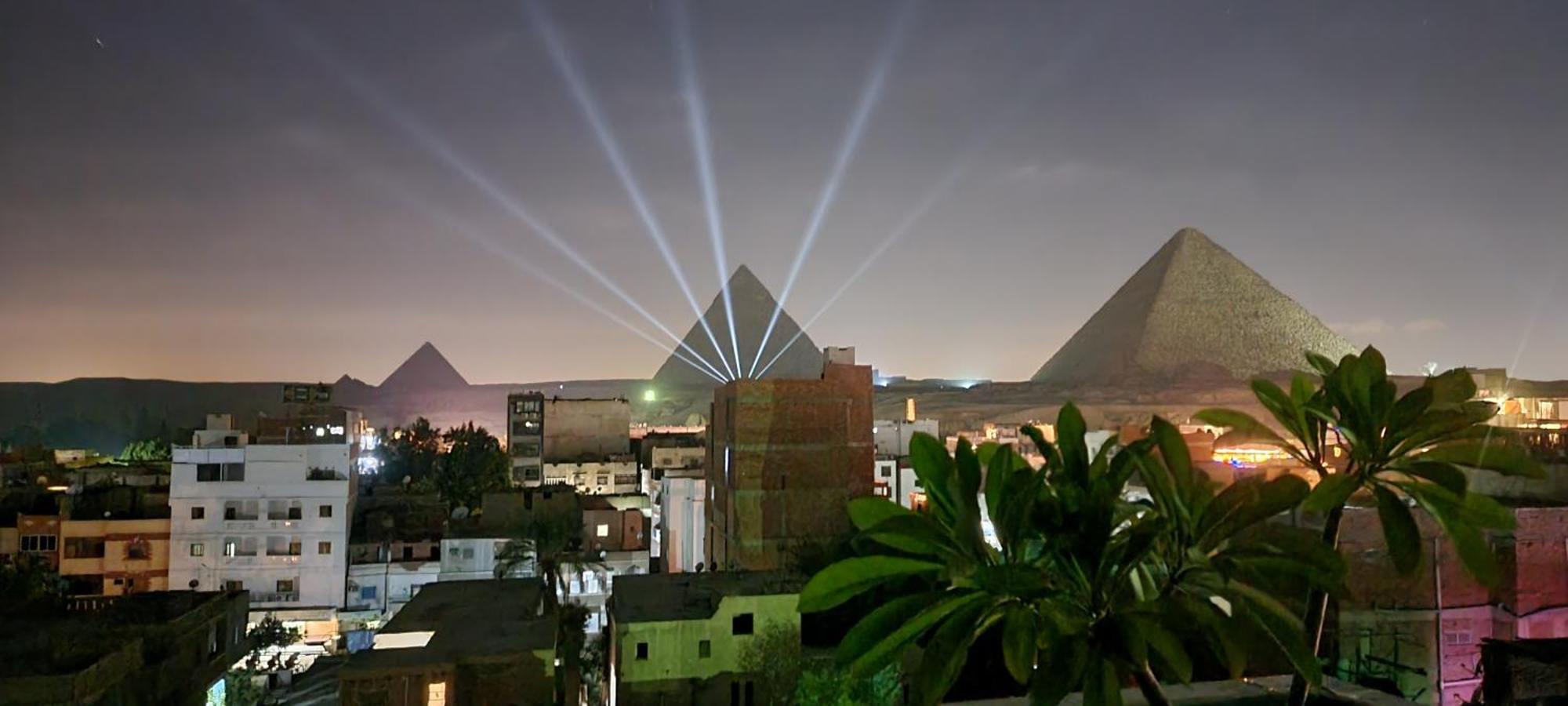 Pyramids Temple Guest House Kafret el-Gabal Eksteriør billede