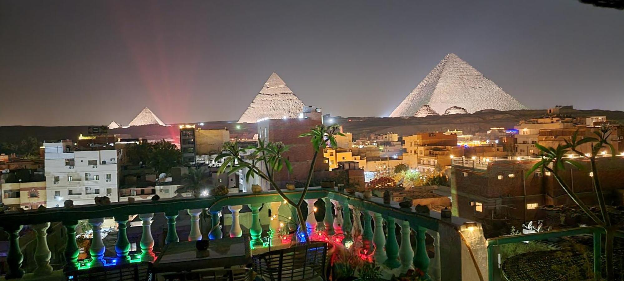 Pyramids Temple Guest House Kafret el-Gabal Eksteriør billede