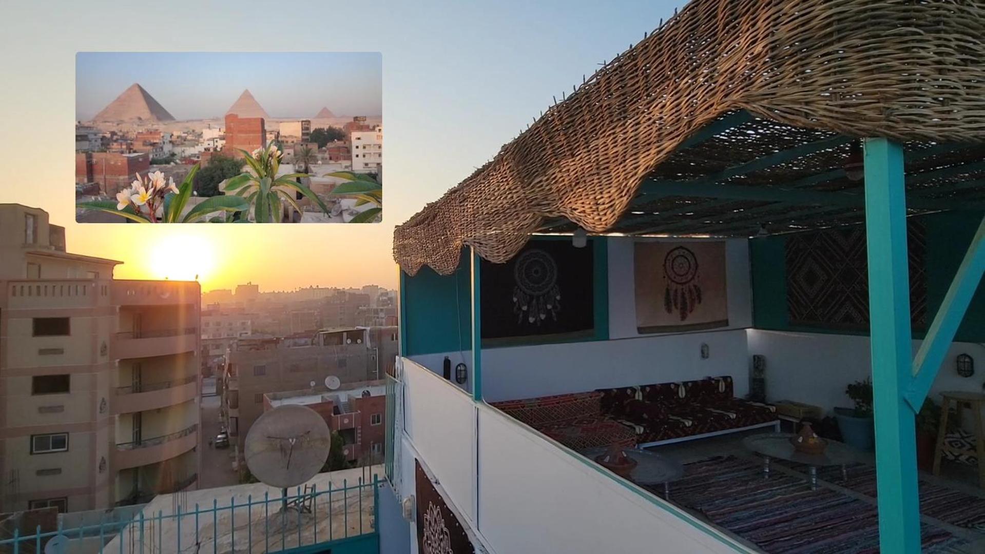 Pyramids Temple Guest House Kafret el-Gabal Eksteriør billede