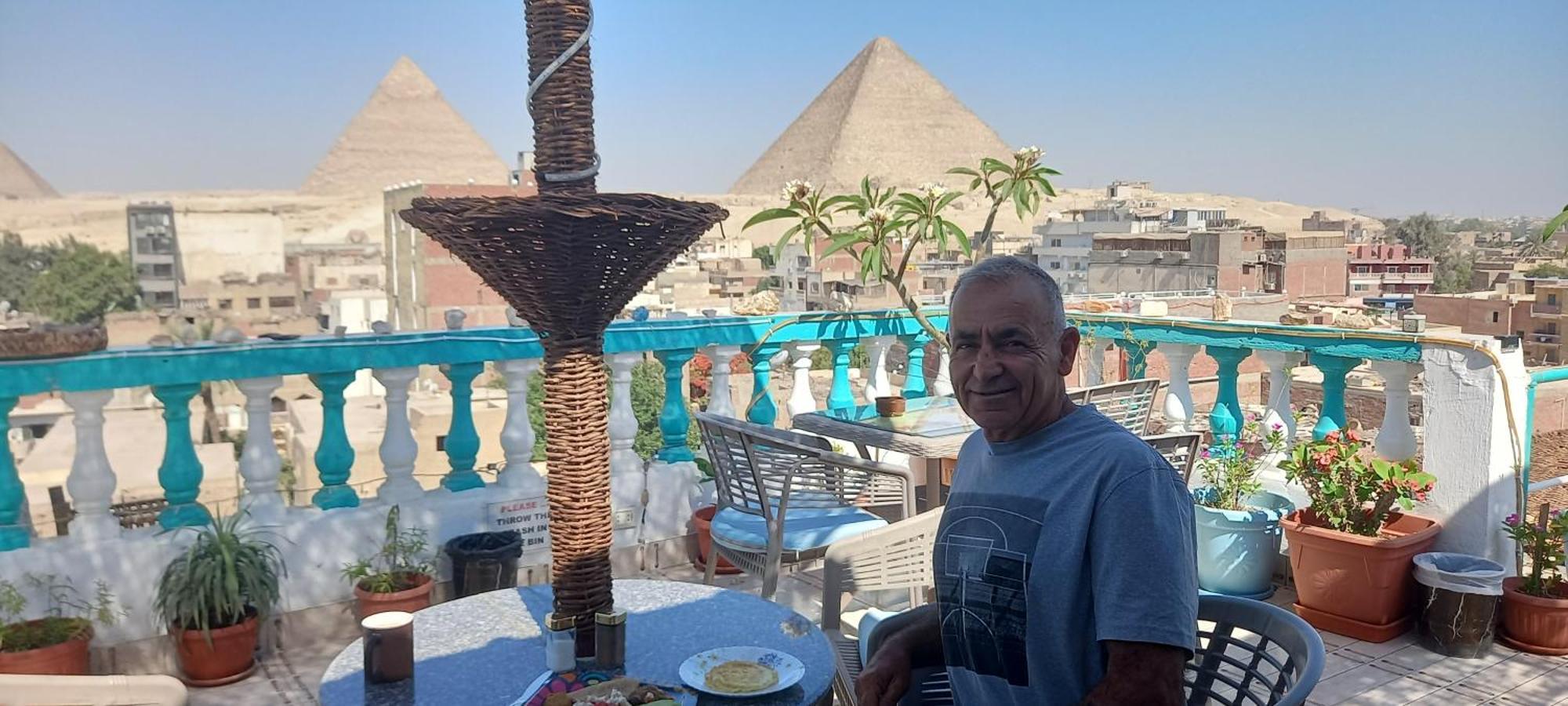 Pyramids Temple Guest House Kafret el-Gabal Eksteriør billede
